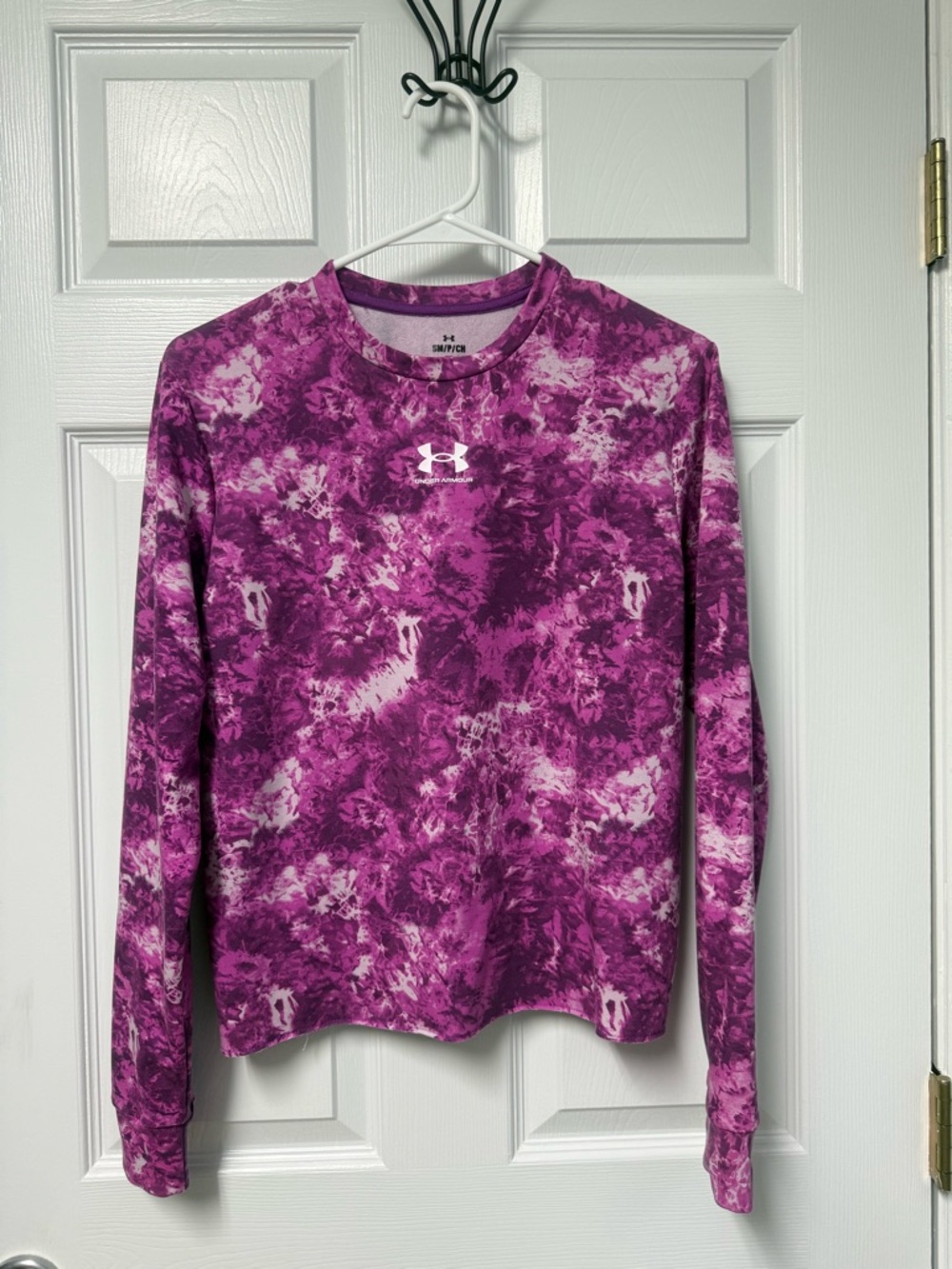 Under Armour Pink and Purple Tie-Dye Performance Tee